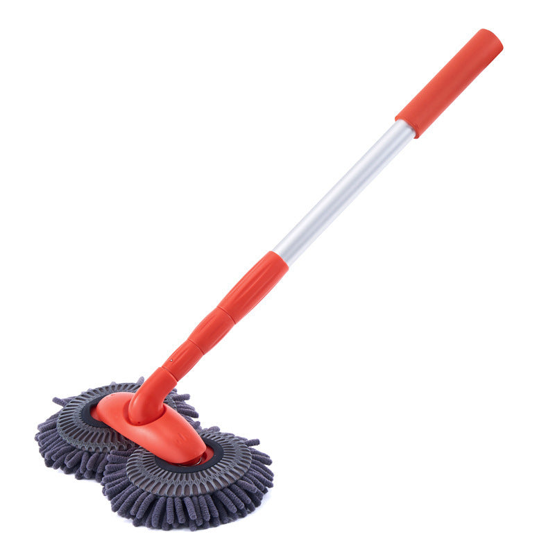 Soft Bristle Double-Headed Car Cleaning Brush with Handle